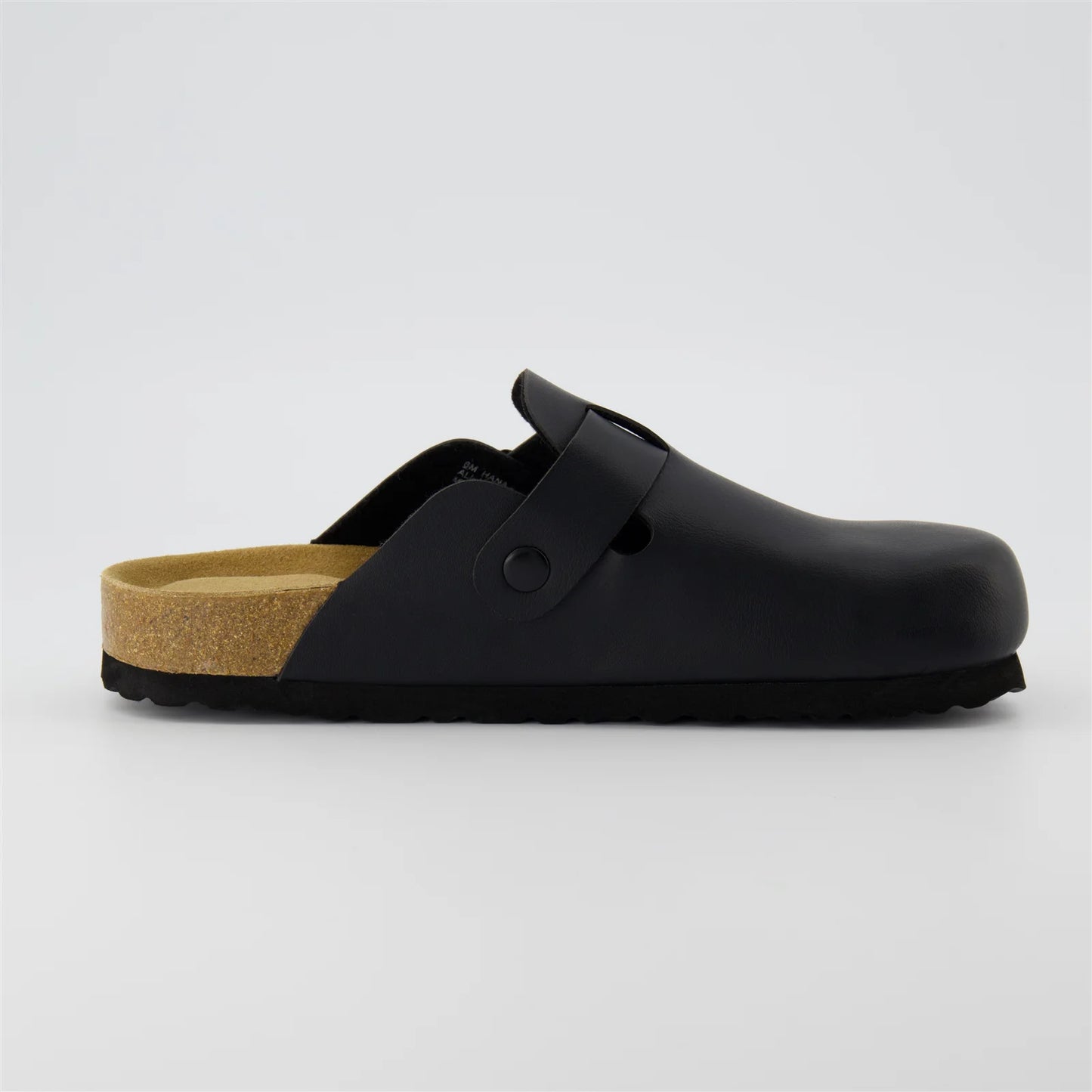 Hana Slip-On Buckle Clog with Cork Footbed +Memory Foam