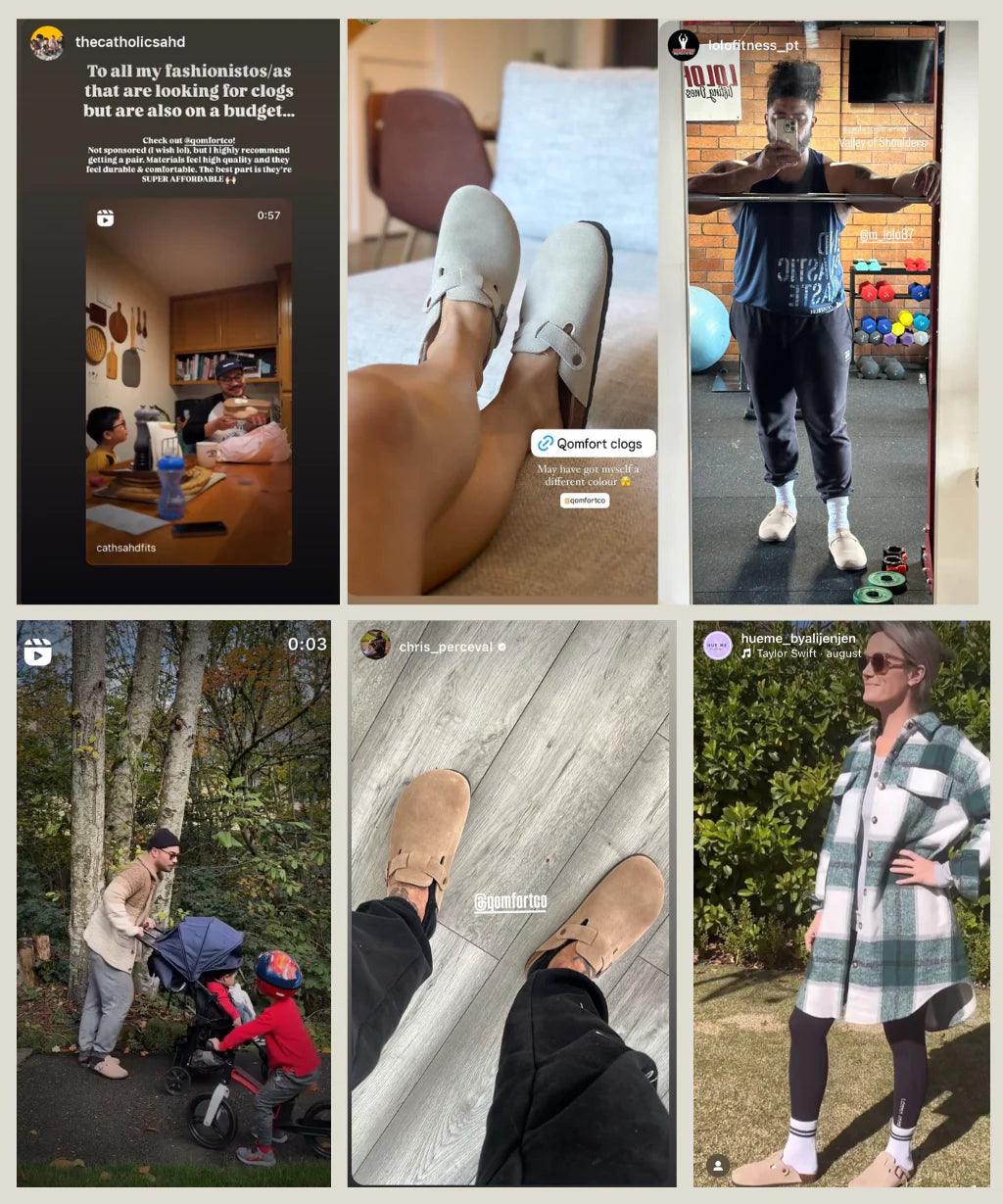 Genuine Suede Clogs by Qomforta